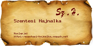 Szentesi Hajnalka névjegykártya